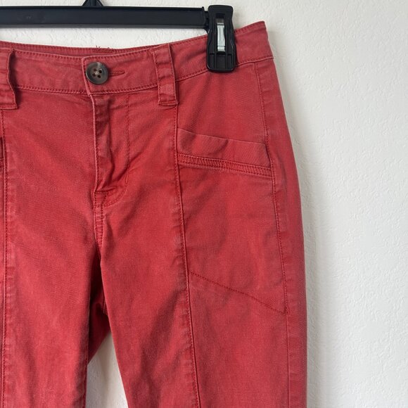 Cabi Pants Womens 4 Copper Orange The Explorer Slim Straight High Rise - Picture 4 of 8